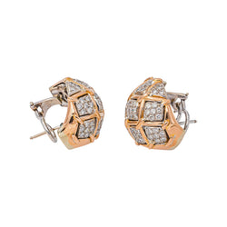 Boucles d'oreilles Or rose  Diamant