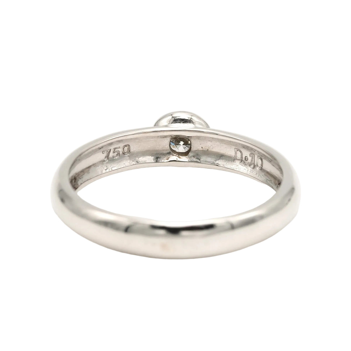 Bague Solitaire en or blanc et diamant