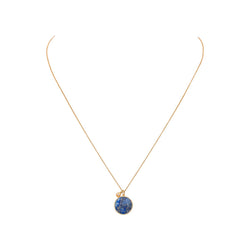 Ginette NY Collier Pendentif Ever Lapis Or rose Lapis-Lazuli