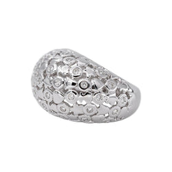 Bague Dôme Or blanc Diamant