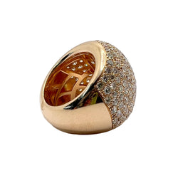 Bague Pavée en or rose et diamants