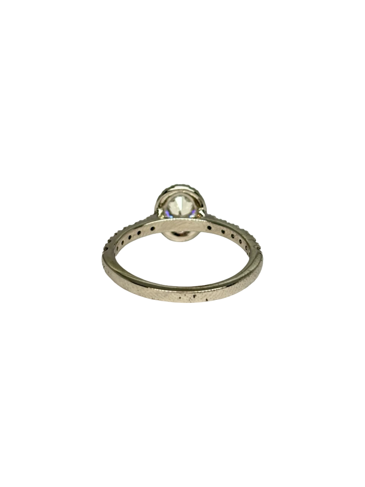 Bague Solitaire en or blanc et diamants
