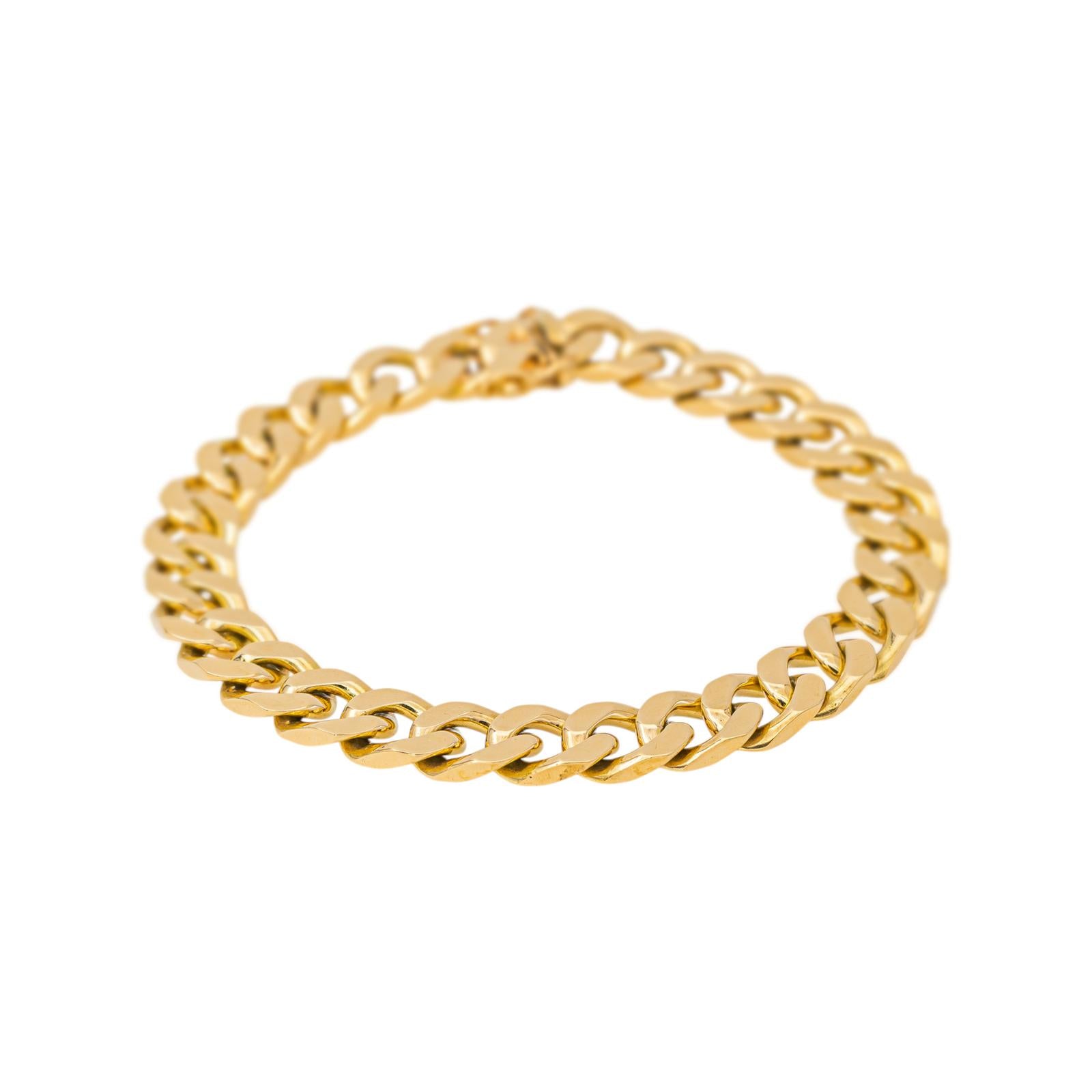 Bracelet Maille gourmette Or jaune