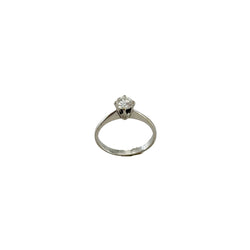 Bague Solitaire en or blanc et diamant
