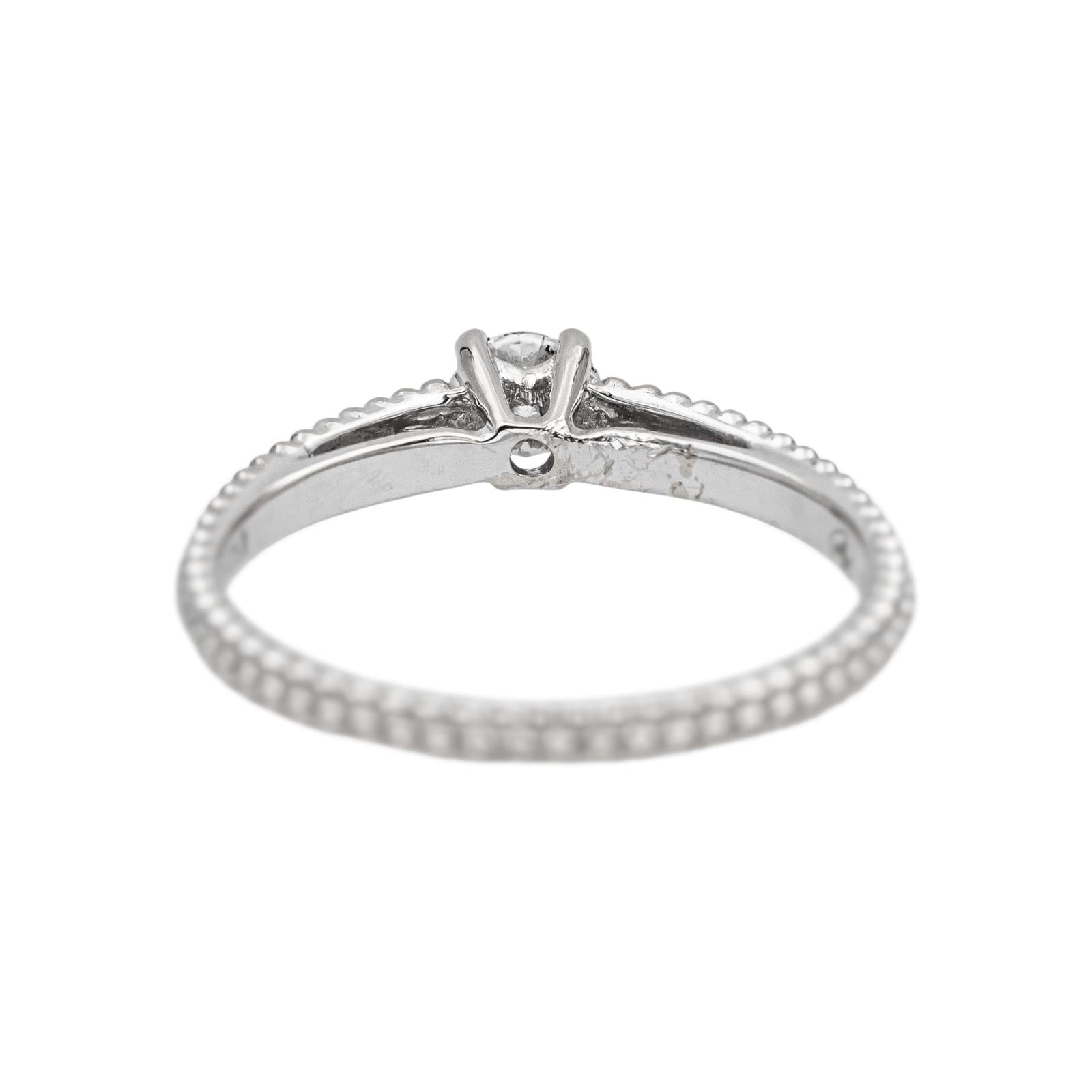 Mauboussin Bague Solitaire Fan du premier jour Or blanc Diamant