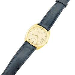 Montre Favre Leuba, or jaune, cuir.