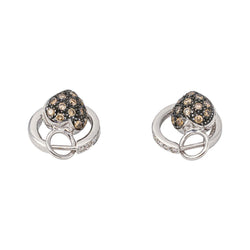 Boucles d'oreilles Or blanc Diamant