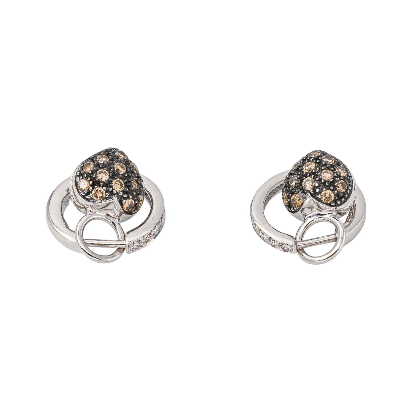 Boucles d'oreilles Or blanc Diamant