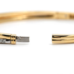 Bracelet Jonc en or jaune et diamants
