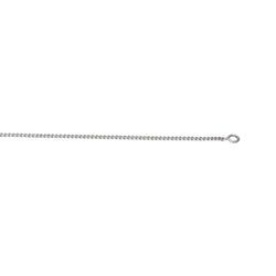 Collier Maille Gourmette Or blanc
