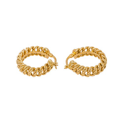 Boucles d'oreilles Maille Américaine Or jaune