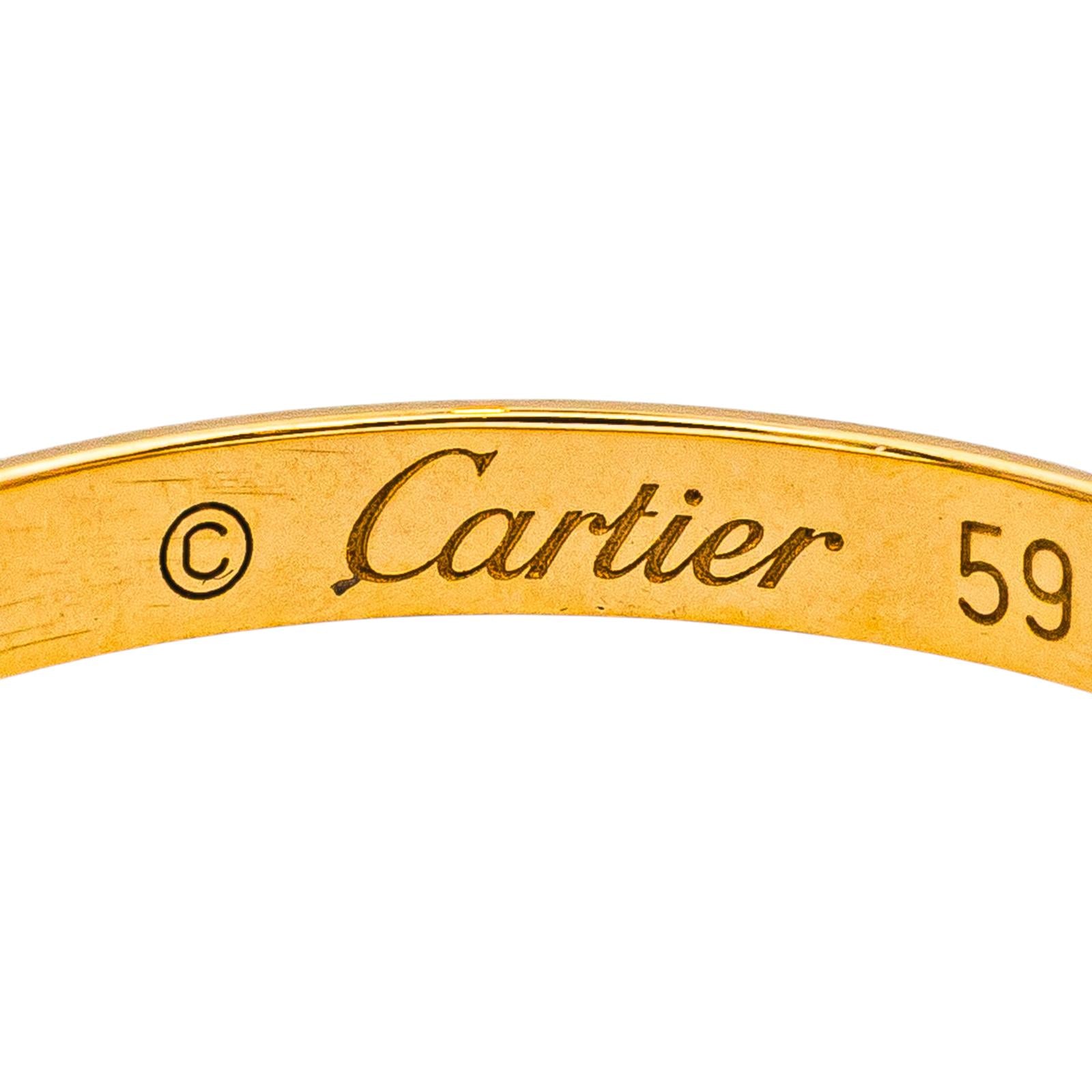 Cartier Bague Alliance 1895 Or jaune