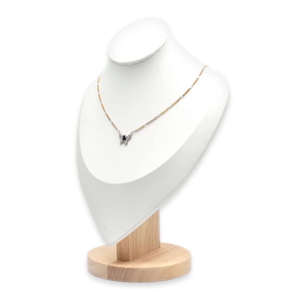 Collier Pendentif en or blanc, or jaune, saphir et diamants