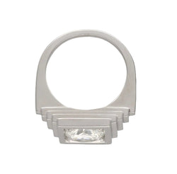 Bague en platine et diamant