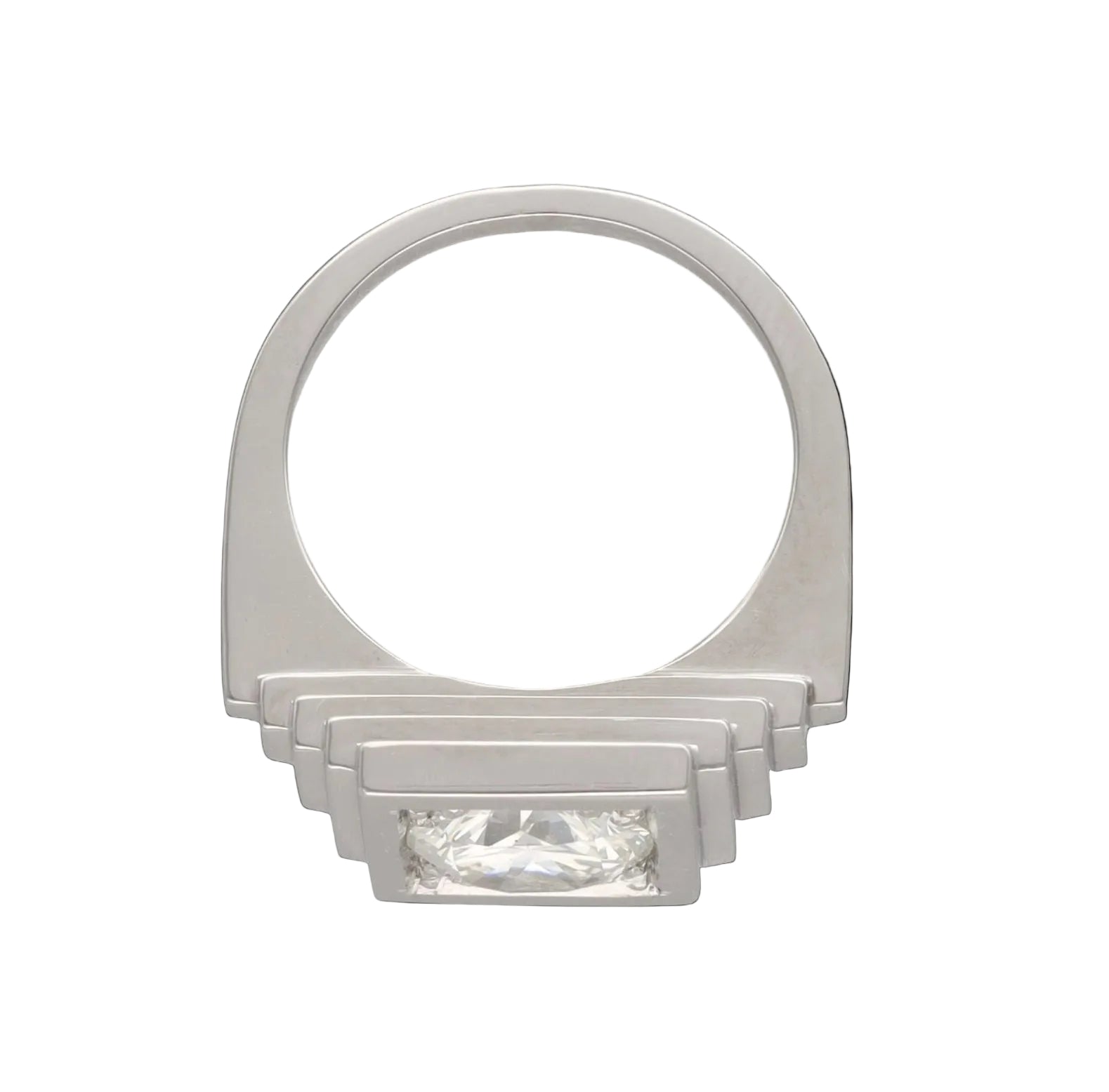 Bague en platine et diamant