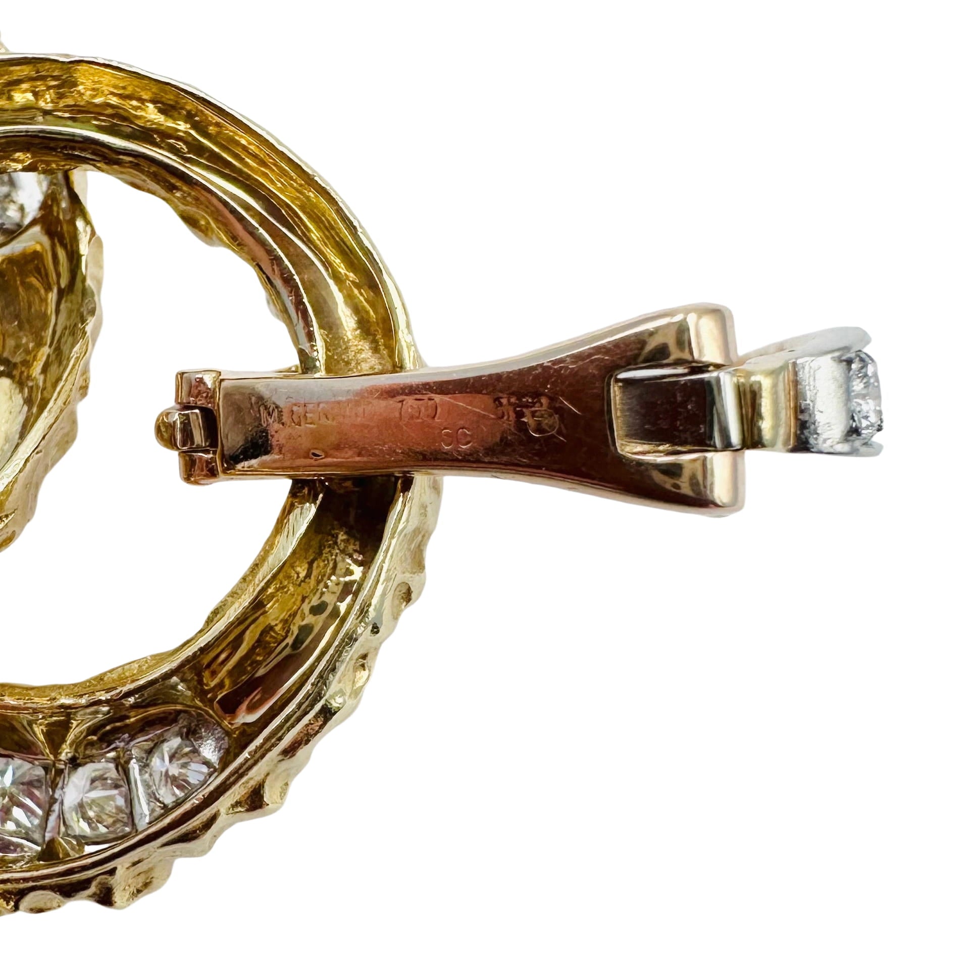 Collier M. GERARD en or jaune, platine et diamants