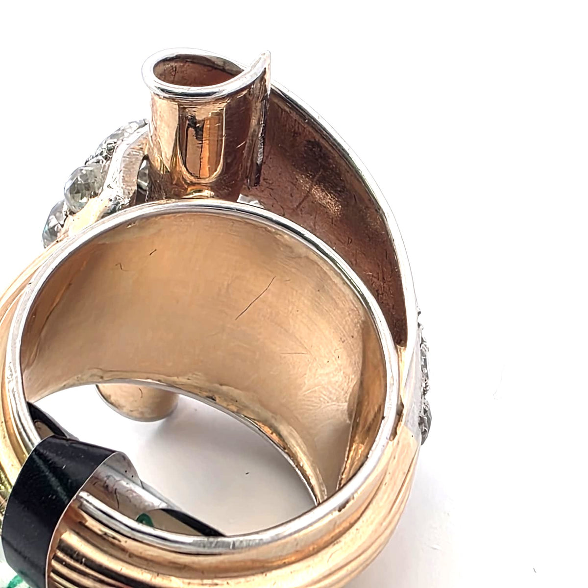Bague en or jaune et diamants