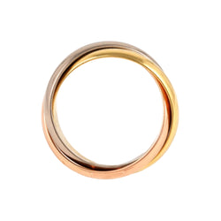 Bague Alliance CARTIER "Trinity" en or blanc, or jaune et or rose