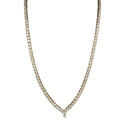 Collier Rivière en or jaune et diamants