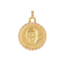 Médaille en or jaune et or rose