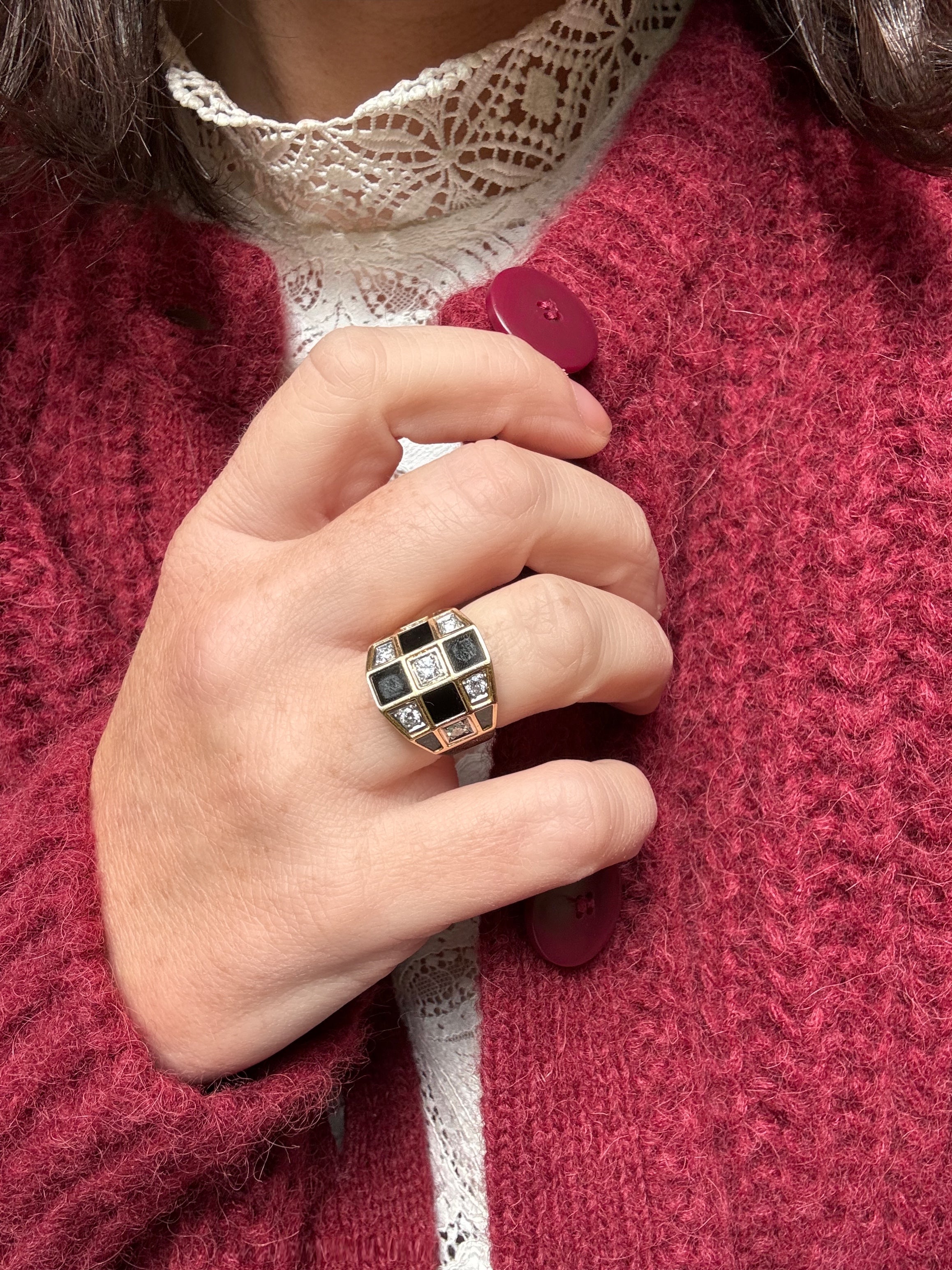 Bague quadrillage Van Cleef and Arpels