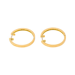 Boucles d'oreilles Créoles Or jaune Diamant