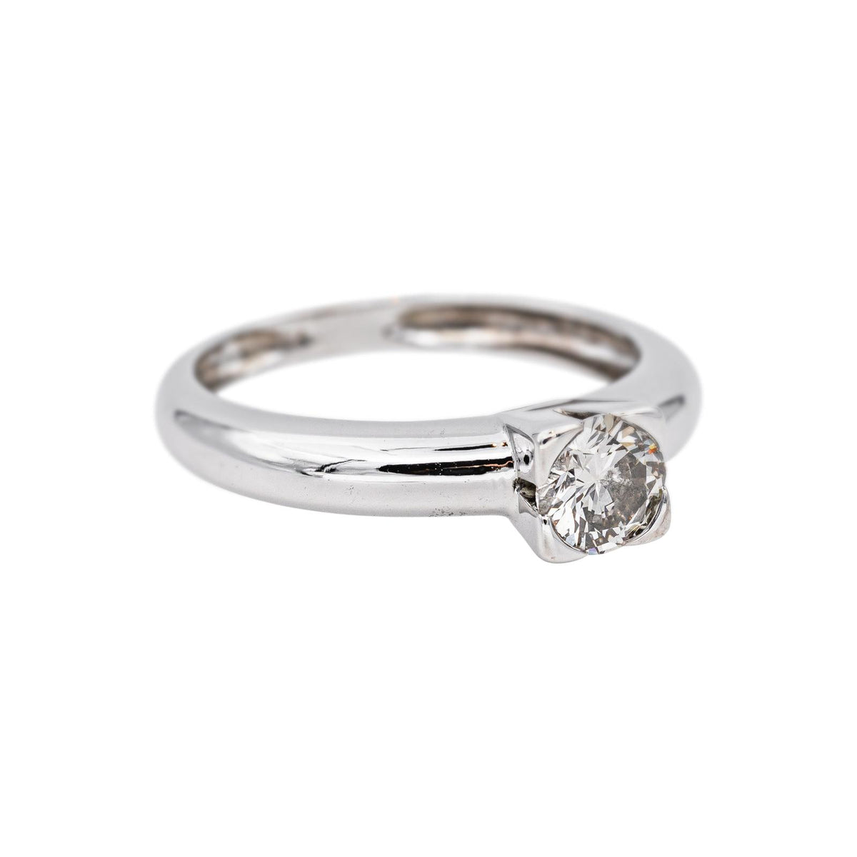 Bague Solitaire Or blanc Diamant