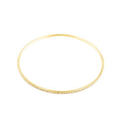 Trois bracelets Joncs en or blanc, or jaune, or rose et diamants
