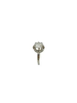 Bague Solitaire en platine et diamant