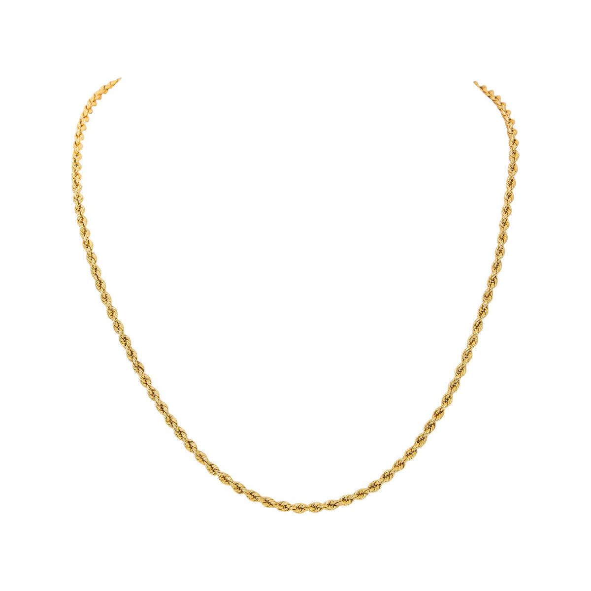 Collier Maille Corde Or jaune
