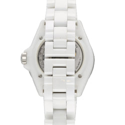 Montre CHANEL "J12" en céramique et diamants