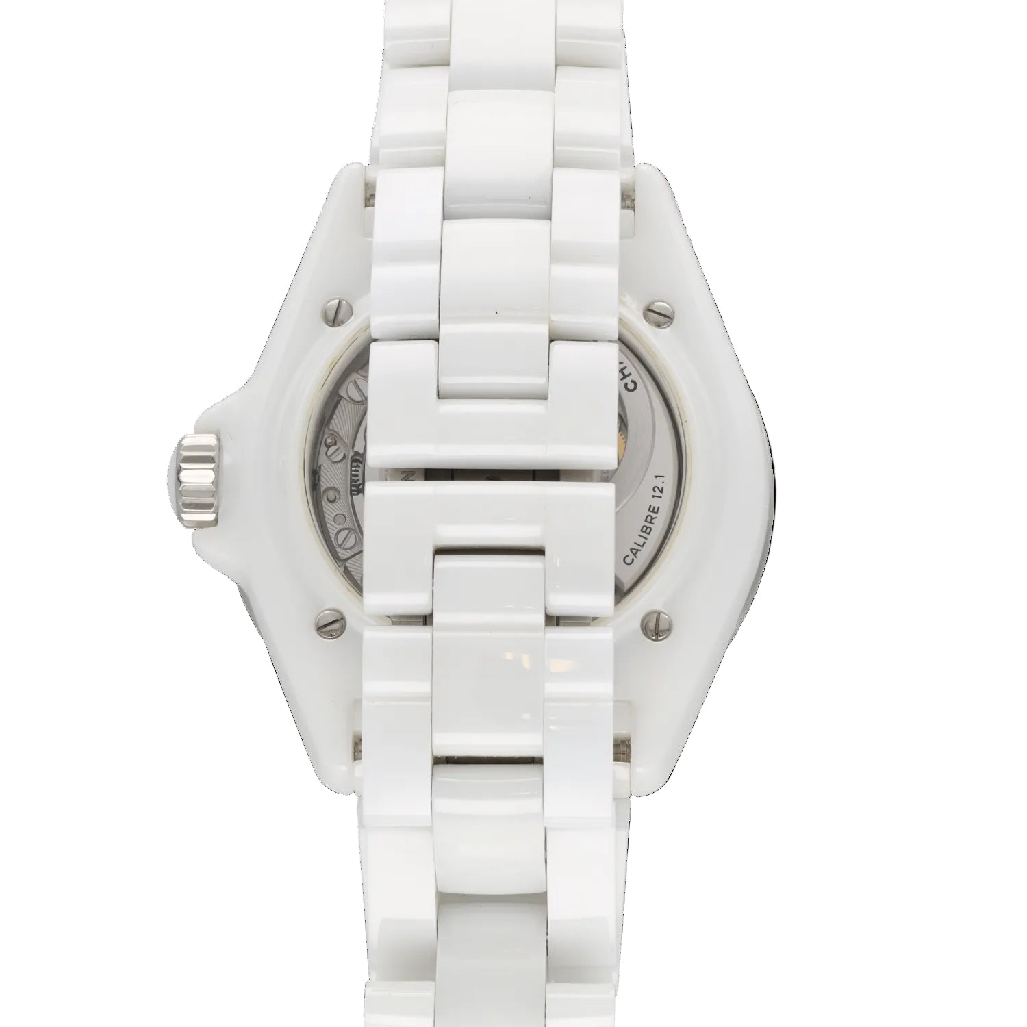 Montre CHANEL "J12" en céramique et diamants