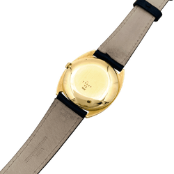 Montre Favre Leuba, or jaune, cuir.