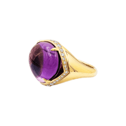 Bague Bulgari, "Sassi Mediterranean Eden", or jaune, améthyste et diamants.