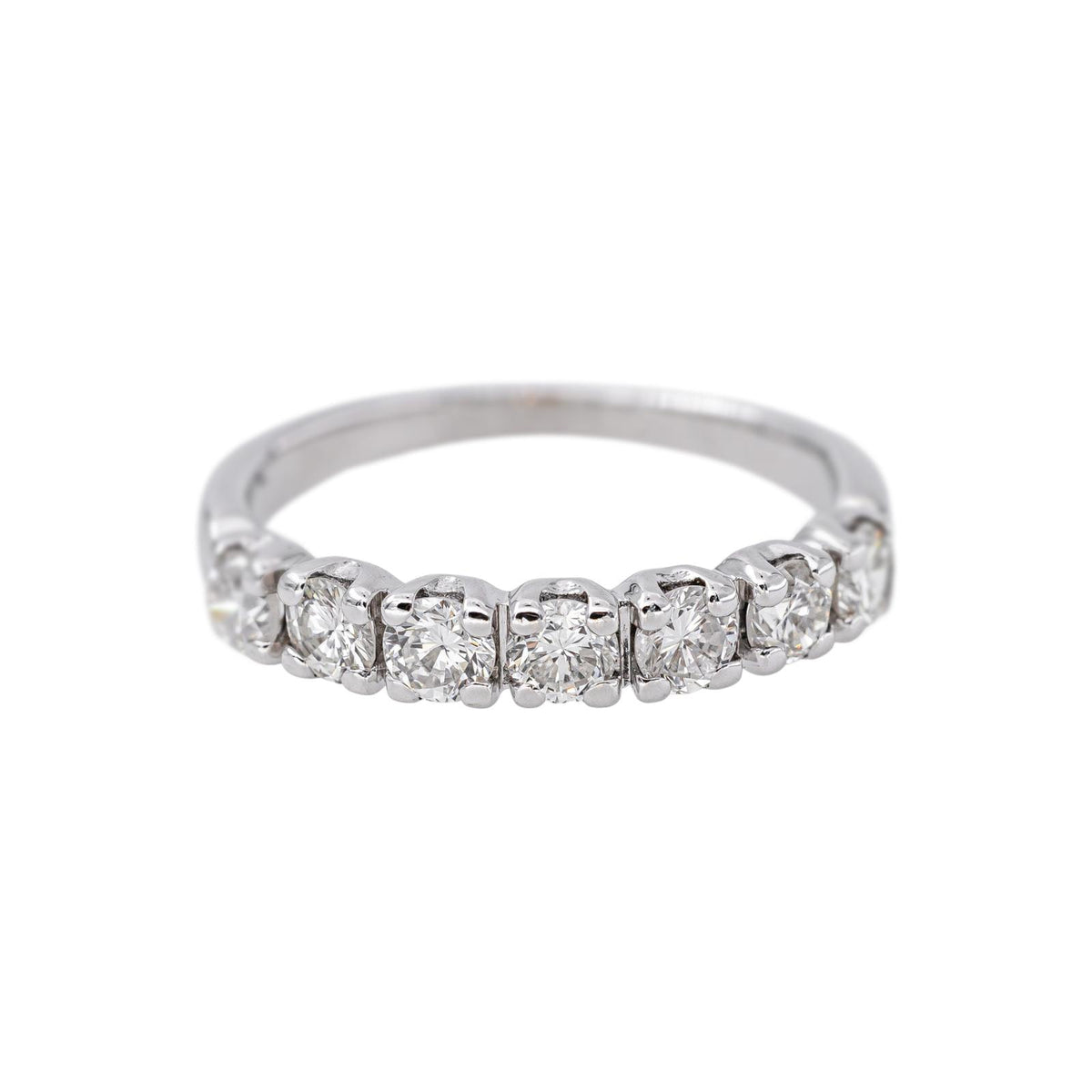 Bague Alliance en or blanc et diamants