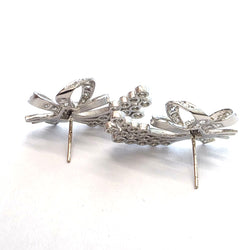 Boucles d'oreilles Puces en platine et diamants