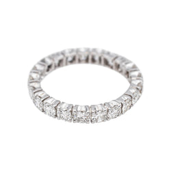Bague Alliance Américaine Or blanc Diamant