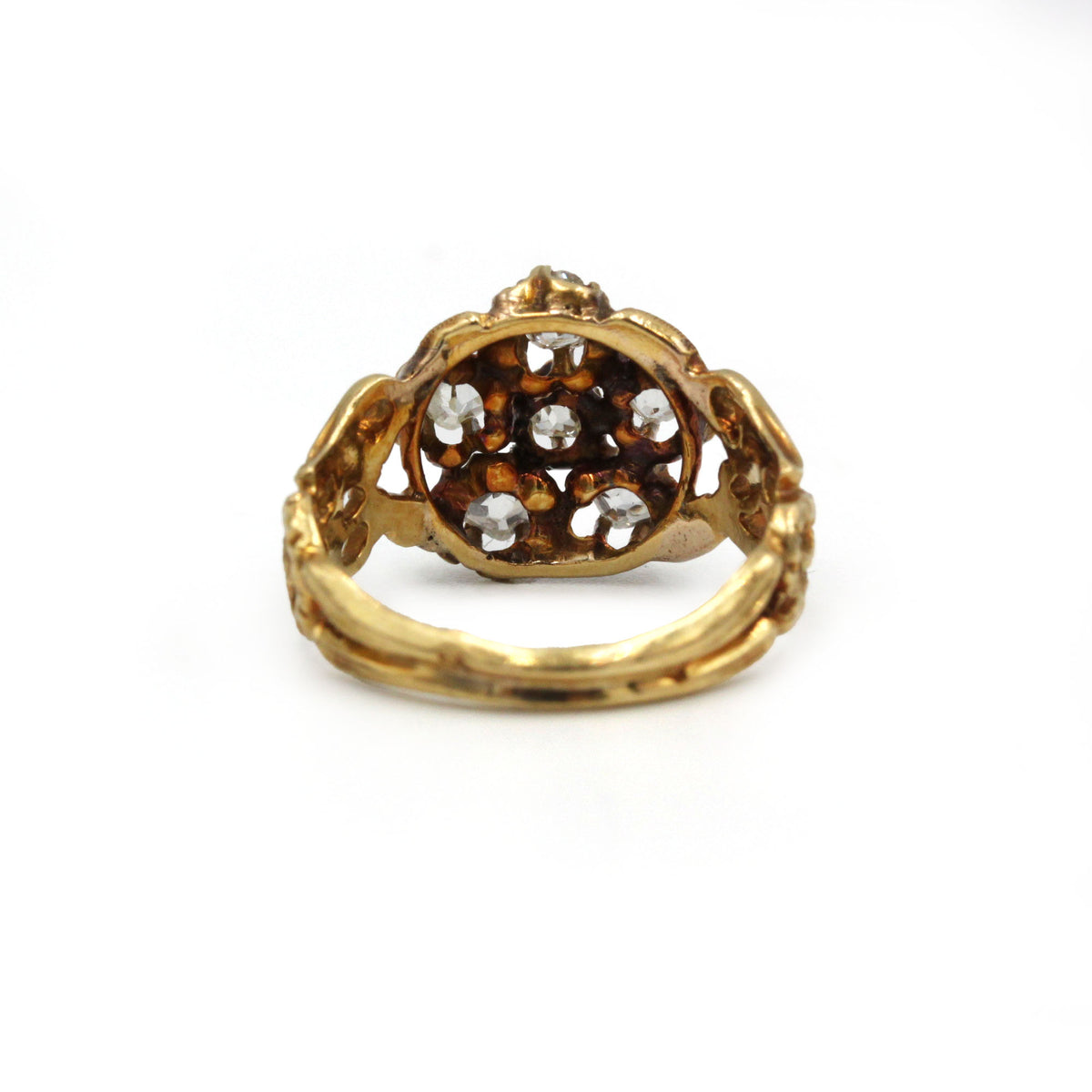 Bague Marguerite en or jaune et diamants