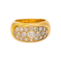 Bague Jonc Or jaune Diamant