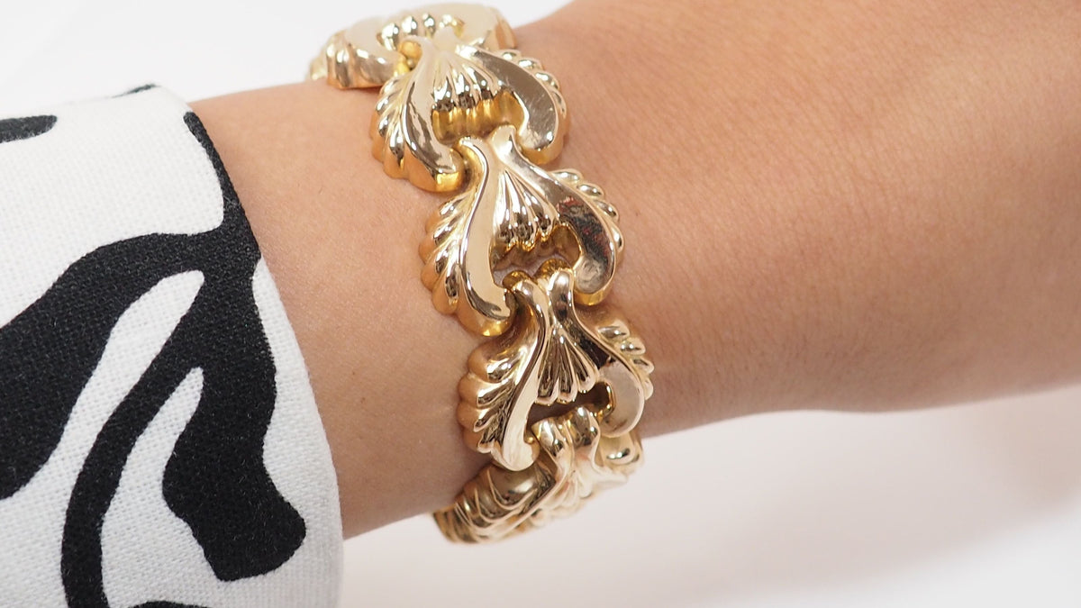 Bracelet Tank en or jaune