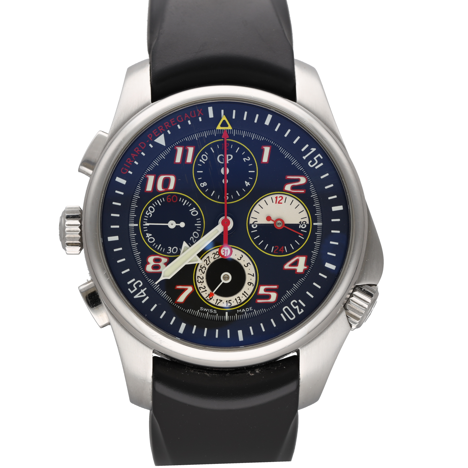 Montre GIRARD PERREGAUX "R&D 01" en acier et caoutchouc