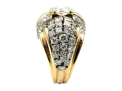 Bague en or, platine et diamants