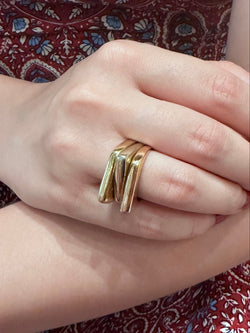 Bague Cocktail en trois ors