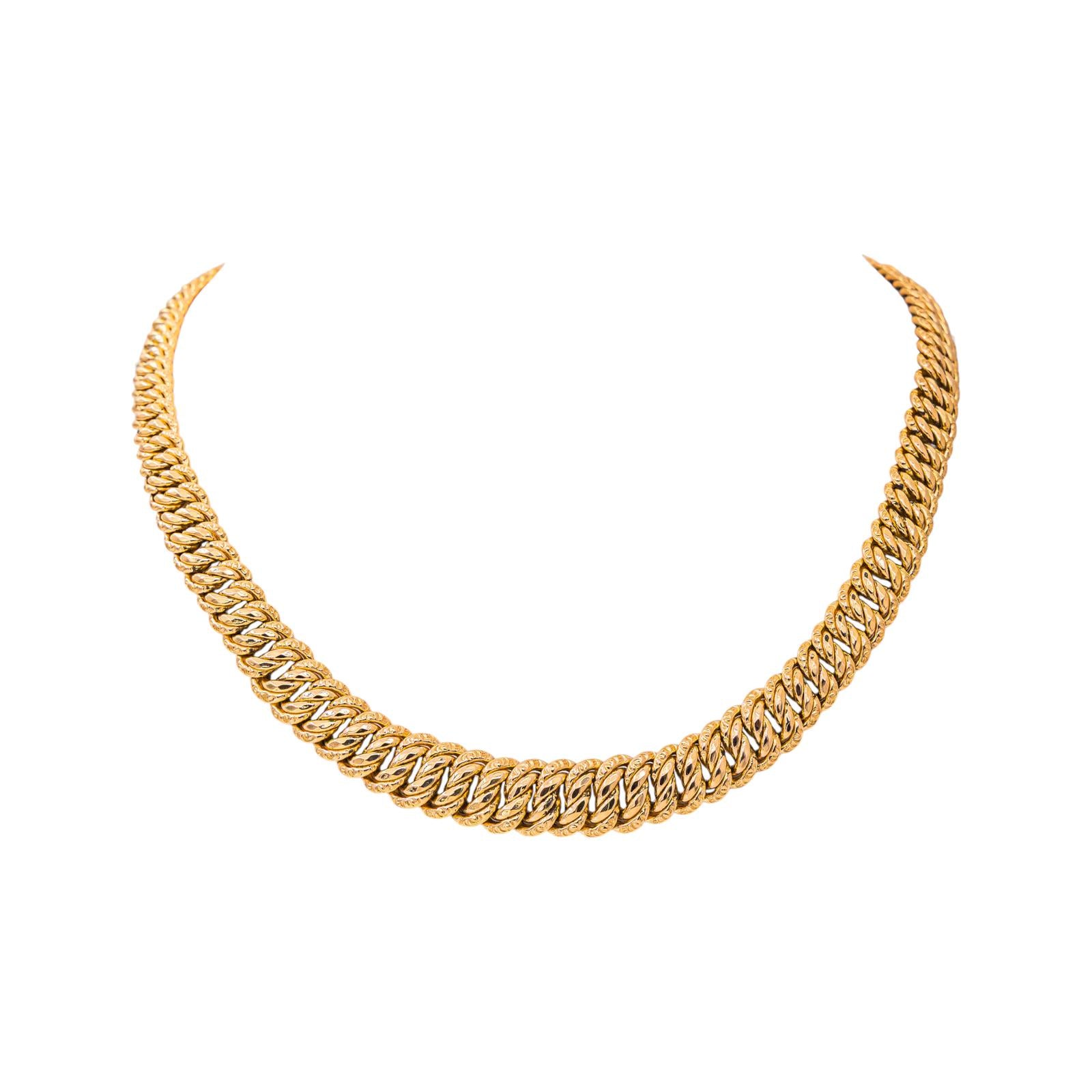 Collier  Maille américaine  Or rose