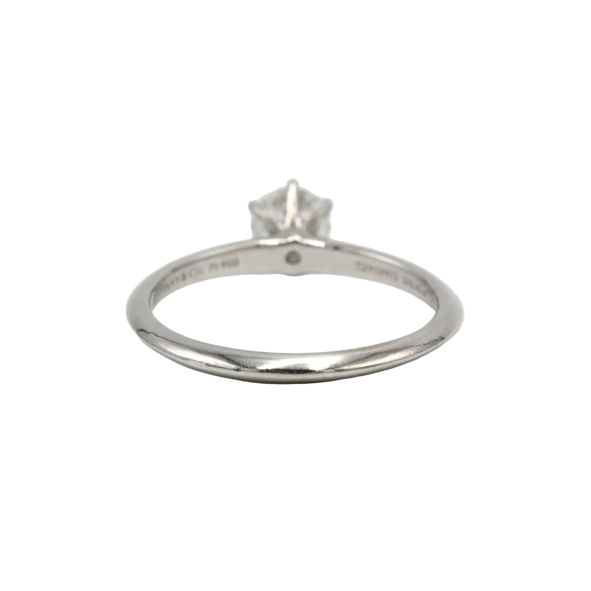 Bague Solitaire TIFFANY & CO. "Setting" en platine et diamant