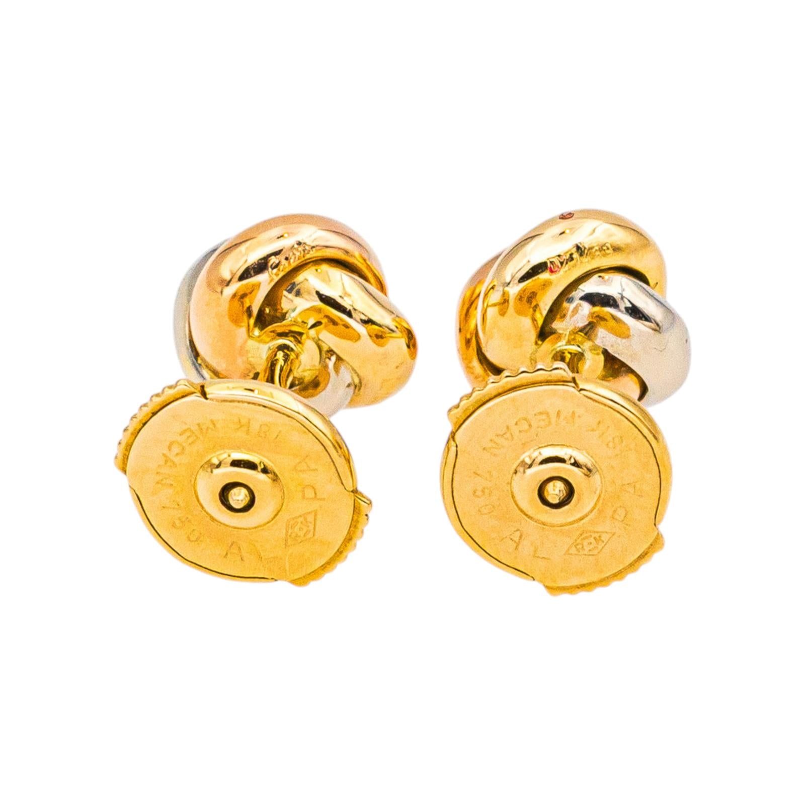 Cartier Boucles d'oreilles Puces Trinity Or rose Diamant