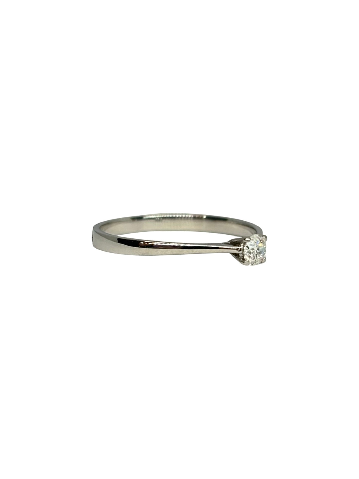 Bague Solitaire en or blanc et diamant