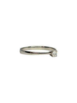 Bague Solitaire en or blanc et diamant