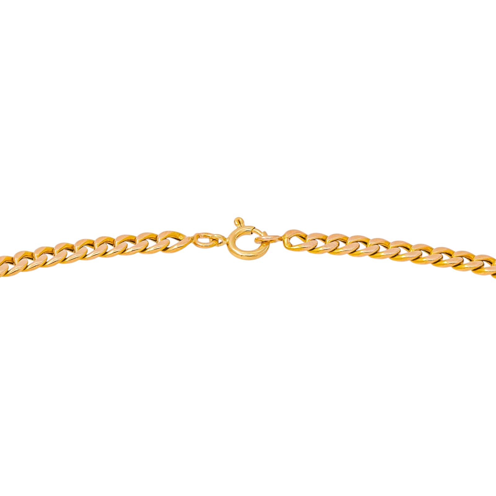 Collier maille Gourmette Or rose