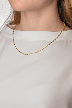 Collier Maille Miroir Or jaune